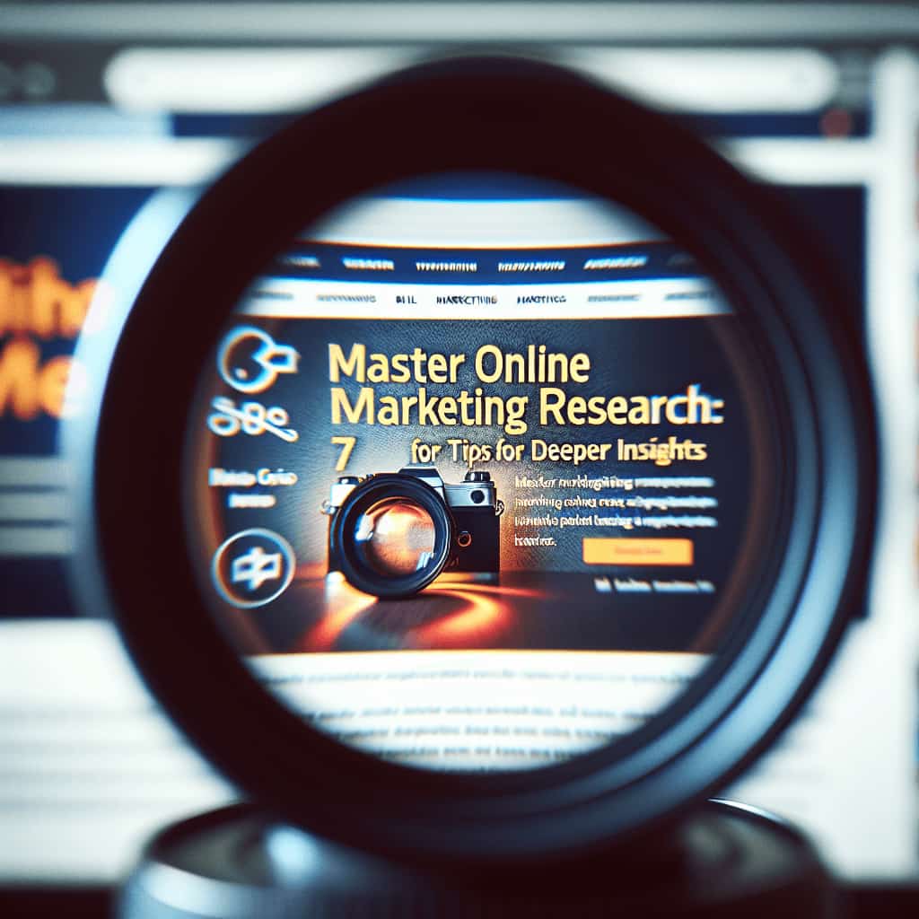 master online marketing research: 7 tips for deeper insights