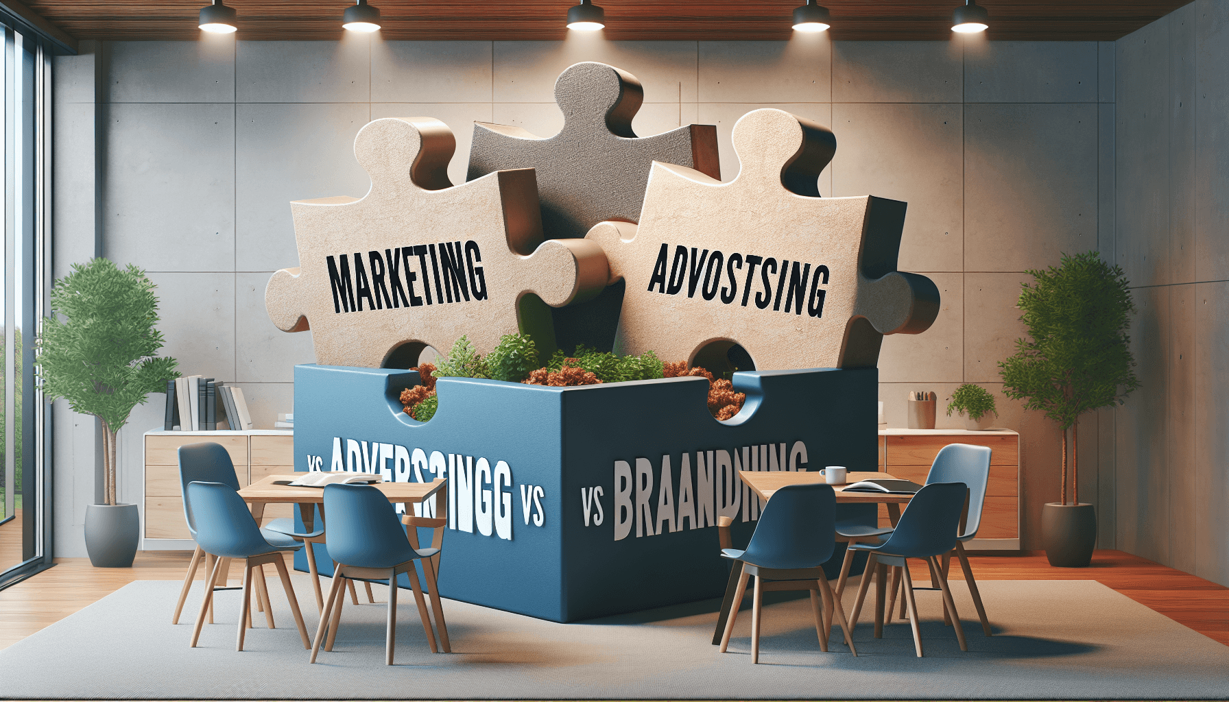 marketing vs advertising vs branding