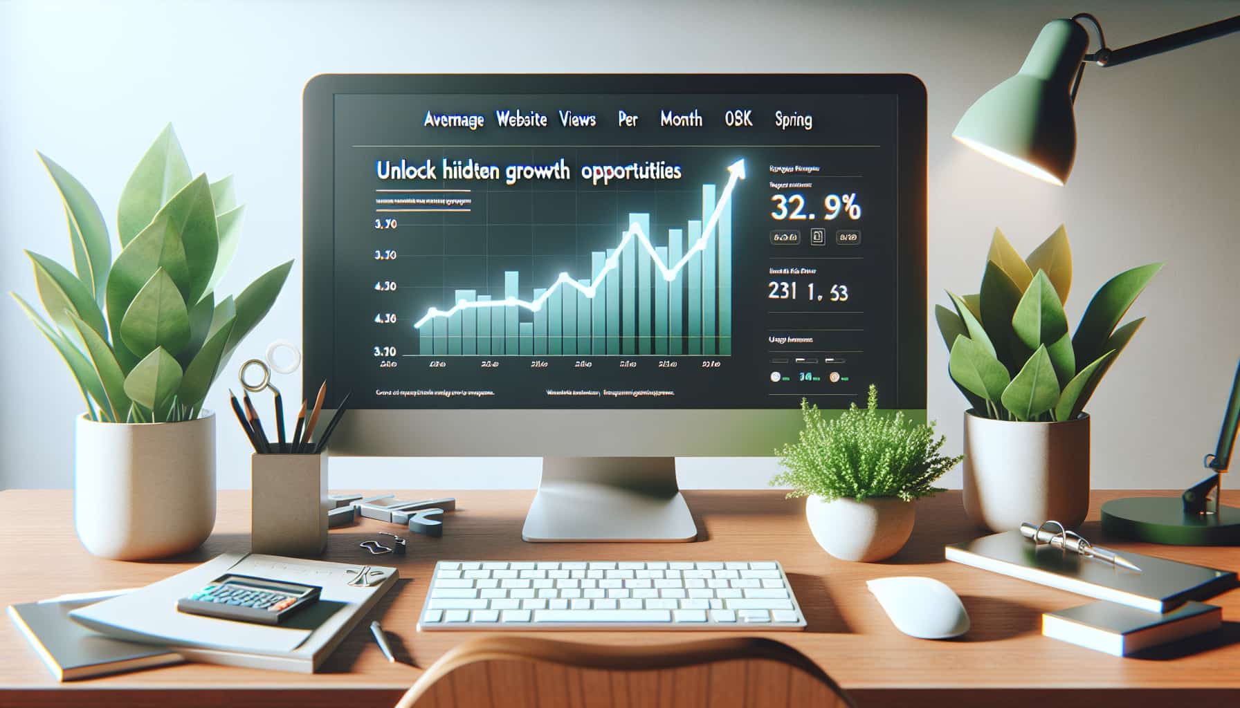 average website views per month