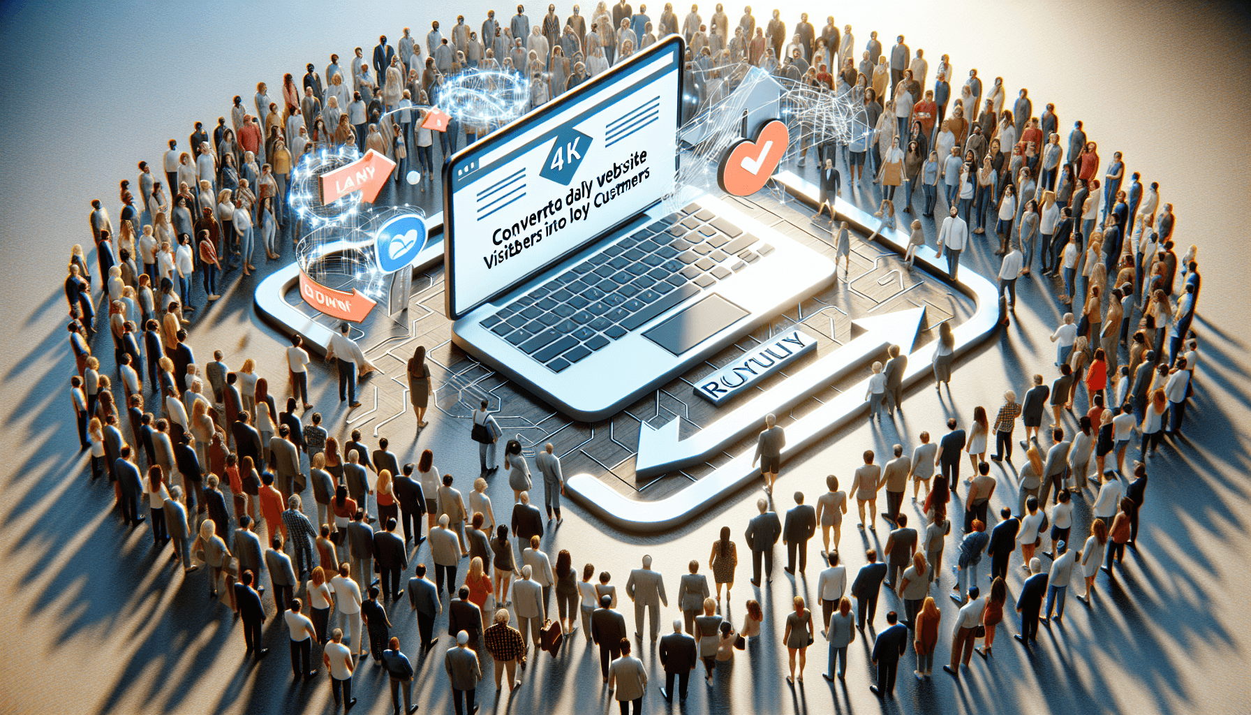 daily visitors of a website