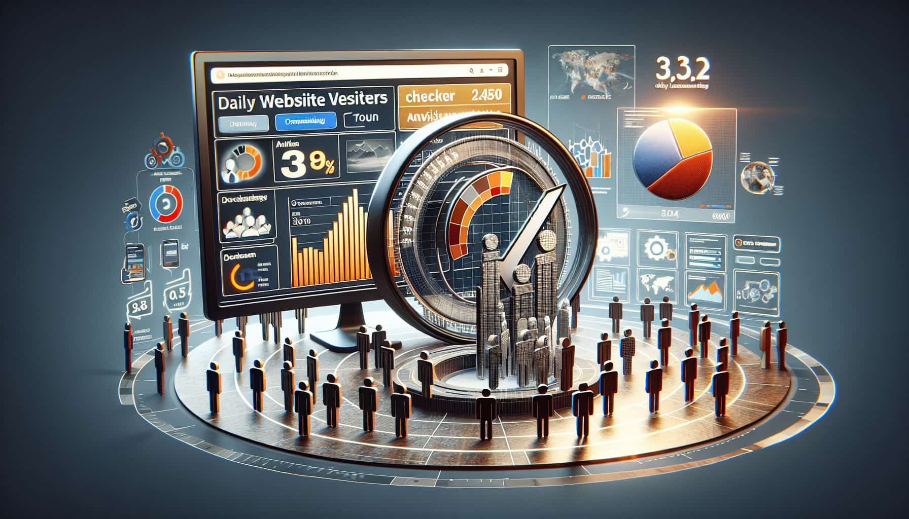 daily website visitors checker