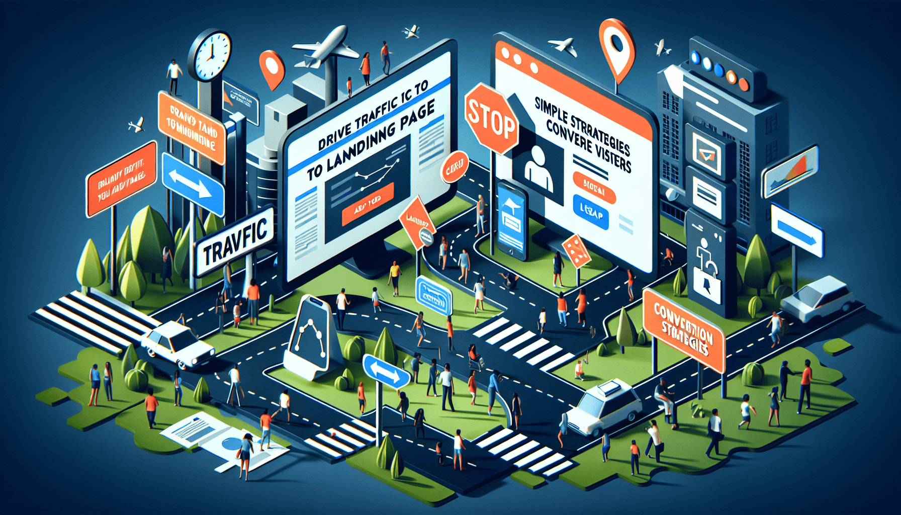 drive traffic to landing page