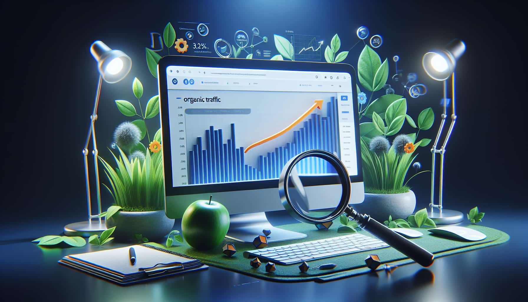free organic traffic checker