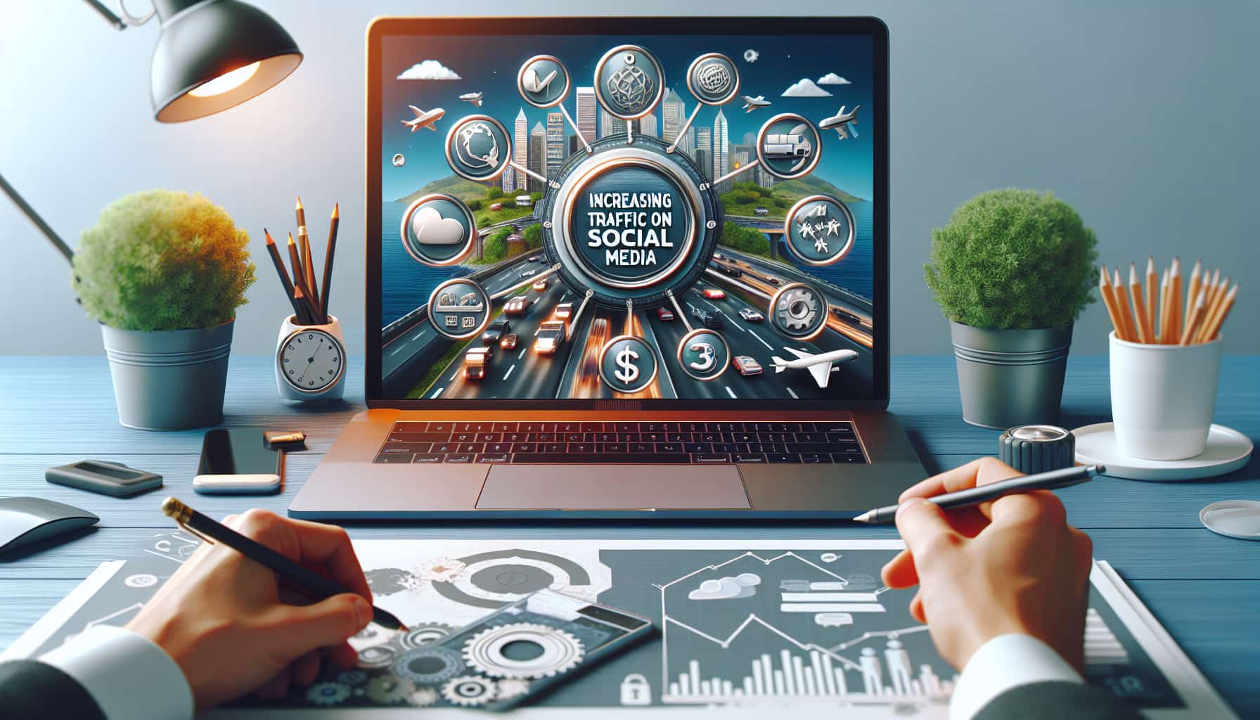 increase traffic on social media
