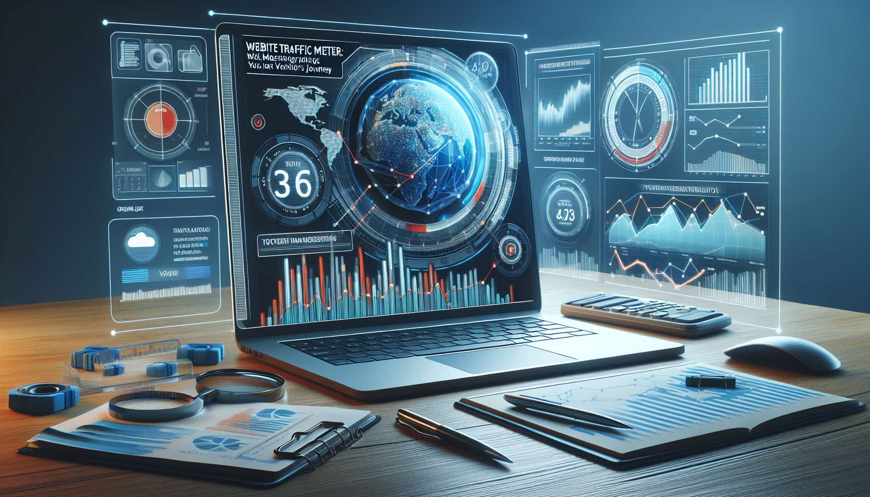 website traffic meter
